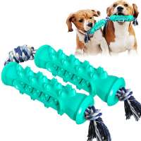 dog pet toothbrush stick teething brush rubber chew toy for interactive training playing and tooth cleaning